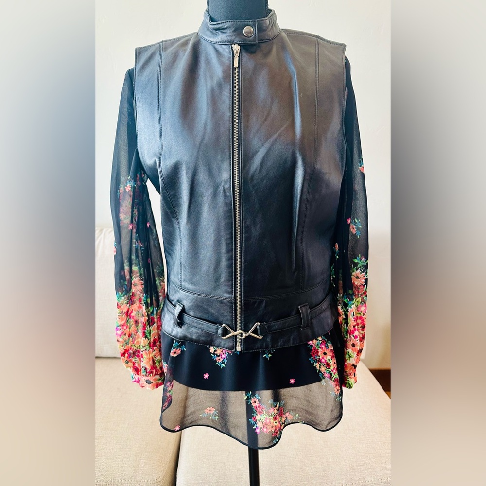 CAbi Black 100% Genuine Leather Vest - Picture 7 of 14